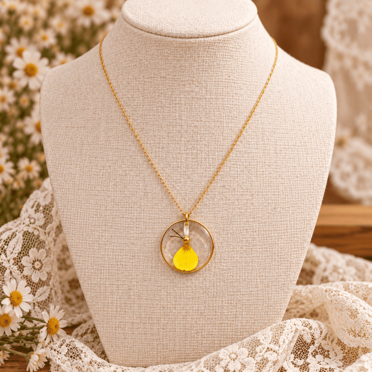 Collier Bigoudène Bouton d'Or